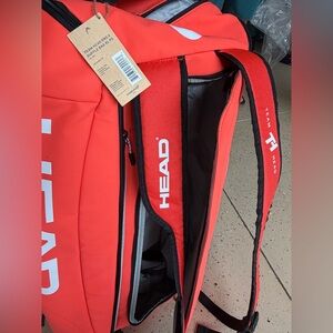 HEAD Vibrant Orange and Black Duffel Bag XL for 10/12 rackets